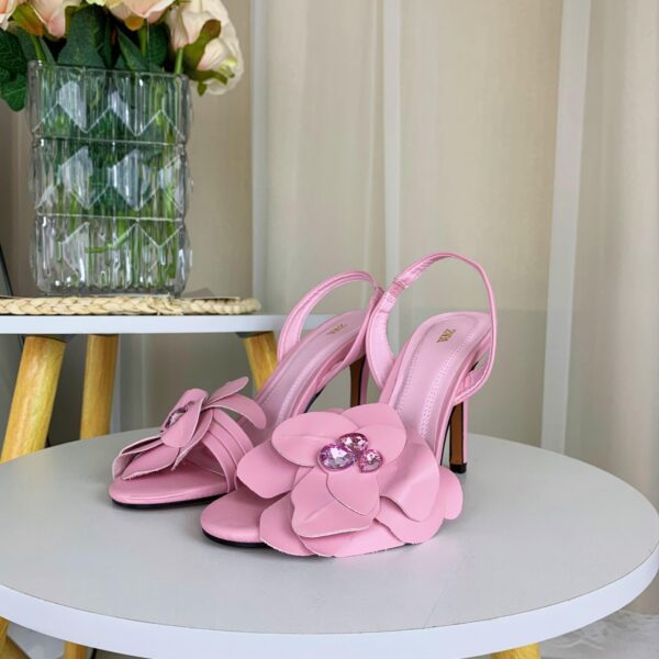 Rosette High-Heel Sandal