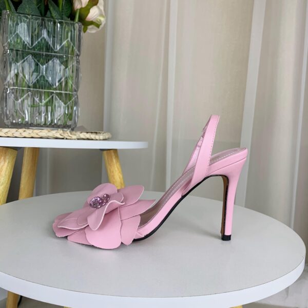 Rosette High-Heel Sandal