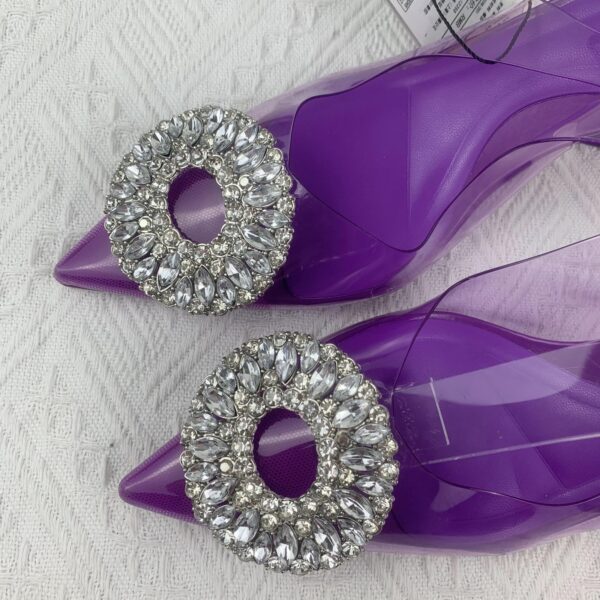 Purple Charmed Butterfly Slingback Heels