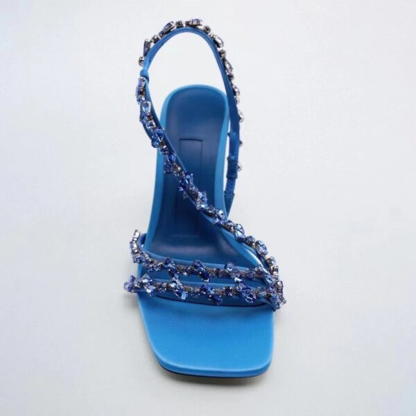 Rich Blue Garden Stone Sandal