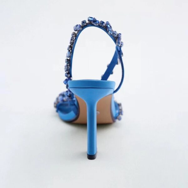 Rich Blue Garden Stone Sandal