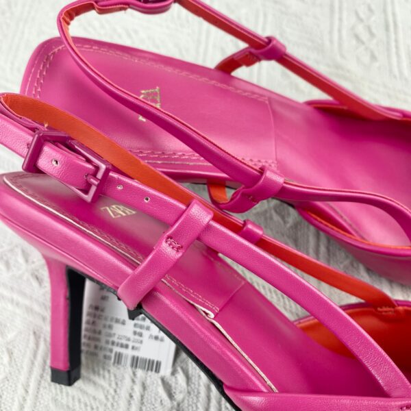 Pink Kitten-Heel Slingback