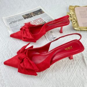 Red bowtie Slingback