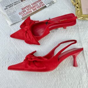 Red bowtie Slingback