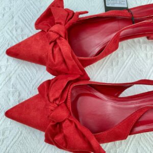 Red bowtie Slingback