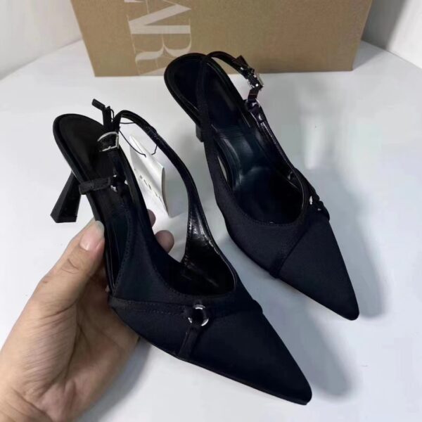 Black Elite Slingback Pump