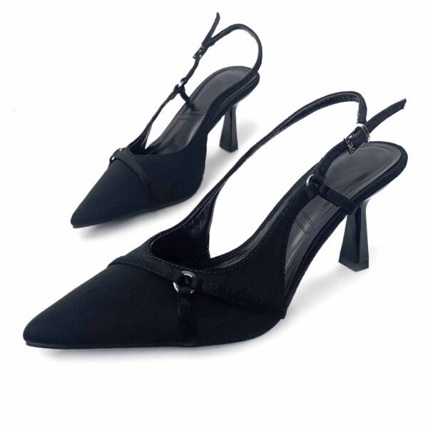 Black Elite Slingback Pump