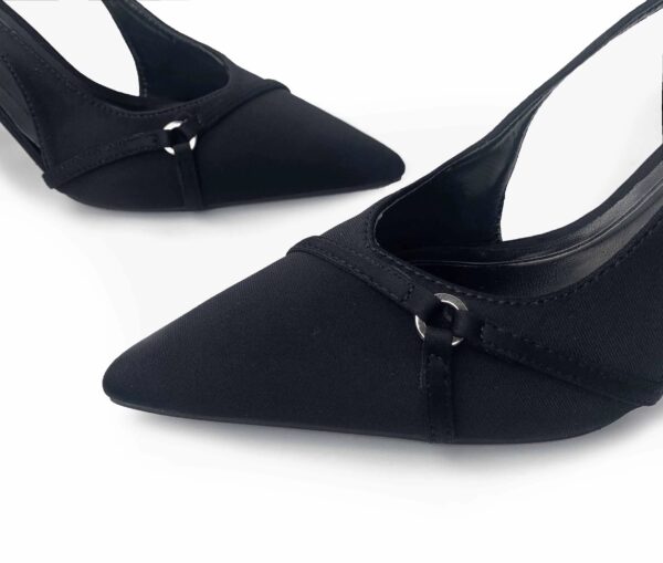 Black Elite Slingback Pump