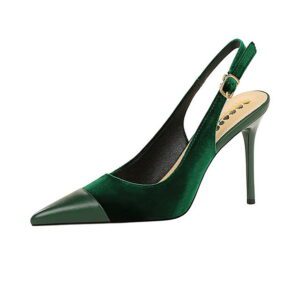 Green Suede Slingback