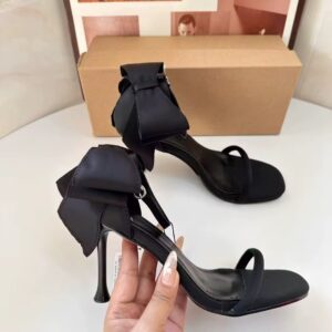 Black Bowtie Sandal