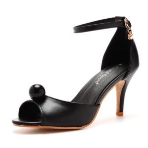Black Open toe shoe