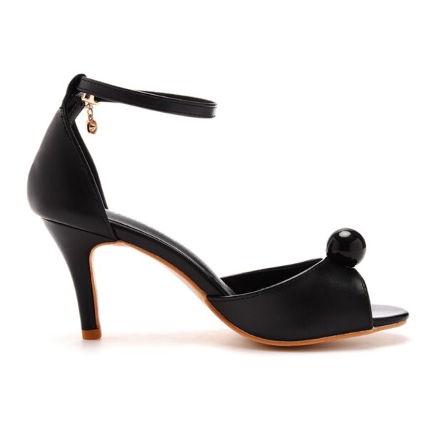 Black Open toe shoe