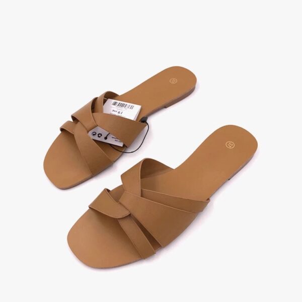 Brown Pink Slippers