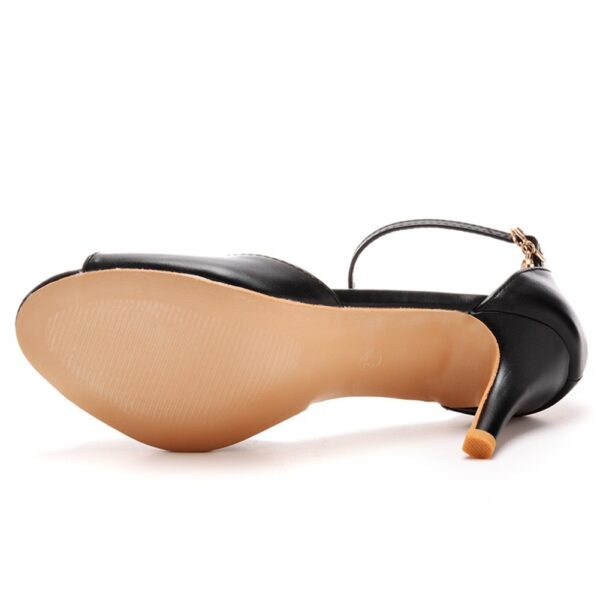 Black Open toe shoe
