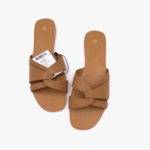 Brown Pink Slippers