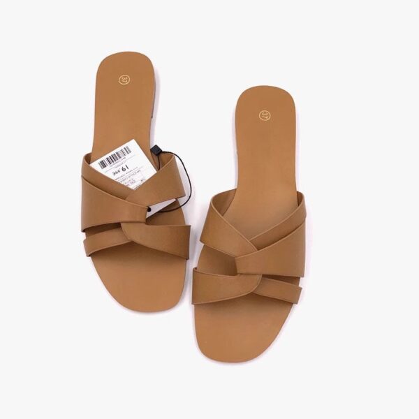 Brown Pink Slippers