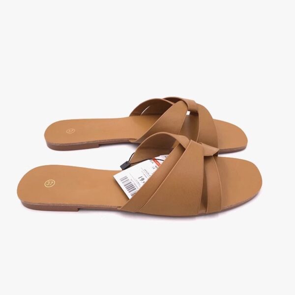 Brown Pink Slippers