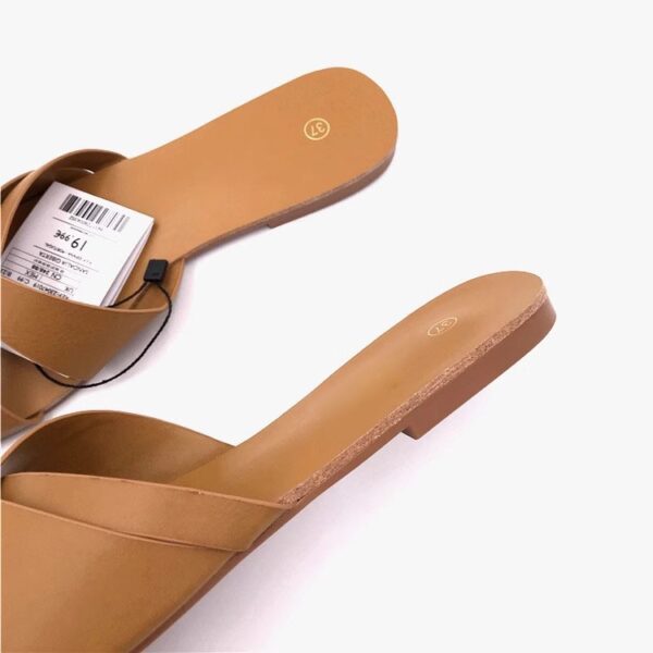 Brown Pink Slippers