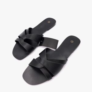Black Pink Slippers