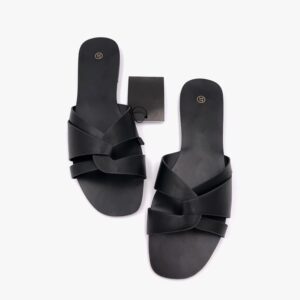 Black Pink Slippers