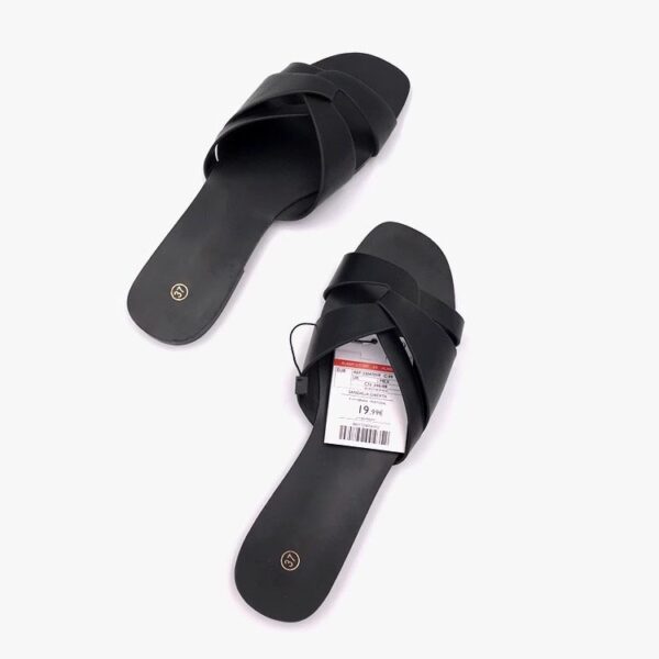 Black Pink Slippers