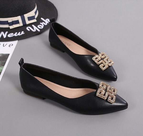 Black Obsidian Flat Shoe