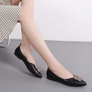 Black Obsidian Flat Shoe