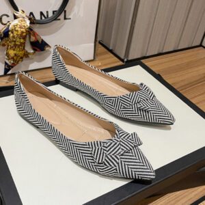 Amber Black Flat Shoe