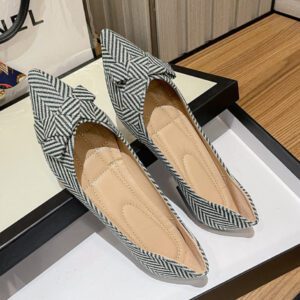 Amber Black Flat Shoe