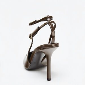 Toffee Chic Brown Ankle Strap Heel