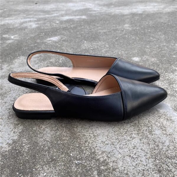 Black Lily Flat Slingback