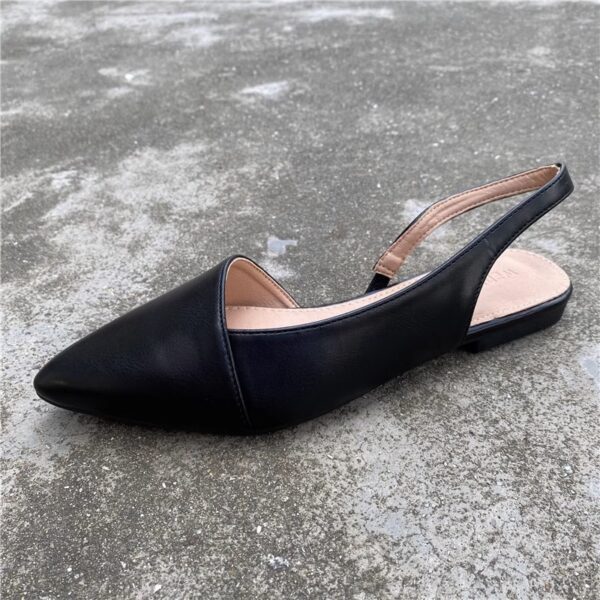 Black Lily Flat Slingback