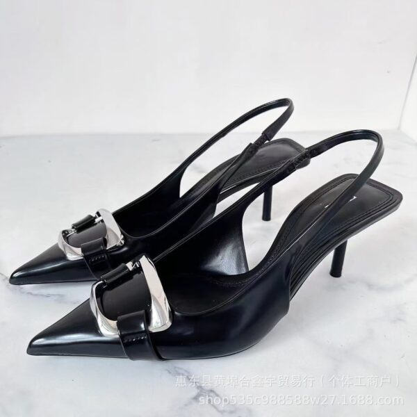 Noir Élite Slingback
