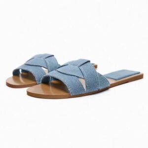 Denim Classic Flat Slippers
