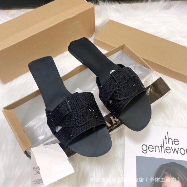 Noir Classic Flat Slippers