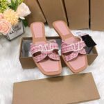 Pink Knot Flat Slippers