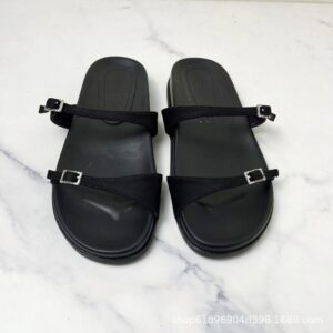 Noir Glide Slippers