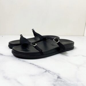 Noir Glide Slippers