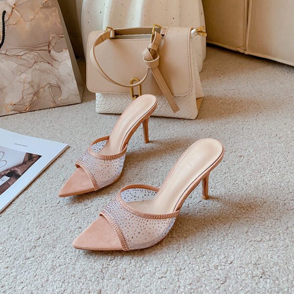 Nude Sable Elegance Mules