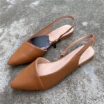 Stay effortlessly stylish with this Flat Brown Slingback, featuring a warm brown tone and a simple, elegant design. Comfortable, versatile, and perfect for any casual or polished look. Runs normal for slim feet, wide and full feet can take a size higher.