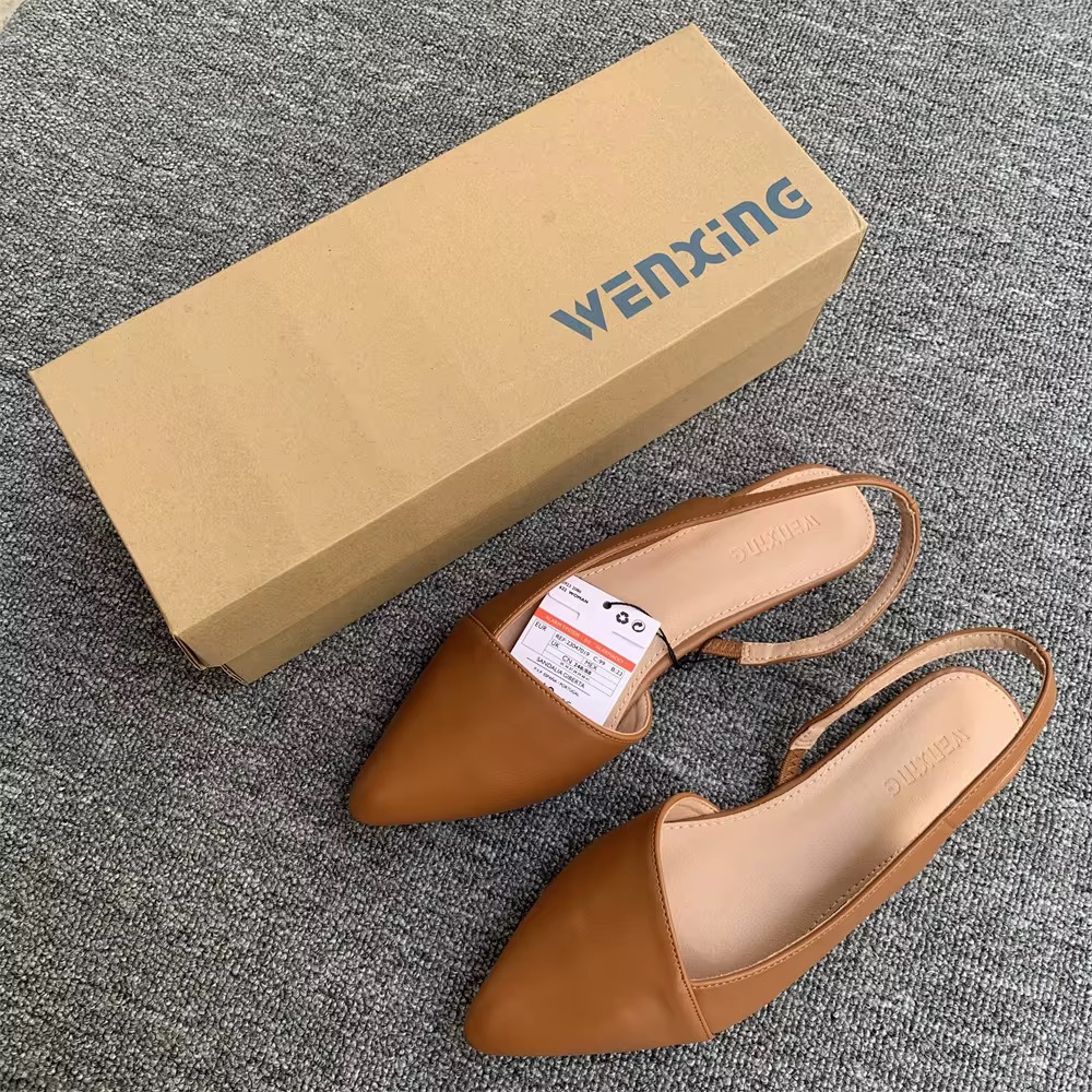 Stay effortlessly stylish with this Flat Brown Slingback, featuring a warm brown tone and a simple, elegant design. Comfortable, versatile, and perfect for any casual or polished look. Runs normal for slim feet, wide and full feet can take a size higher.